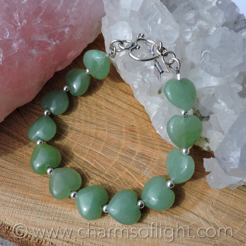 Jade Hearts Bracelet